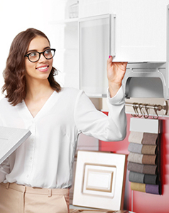 Women-showing-cabinets