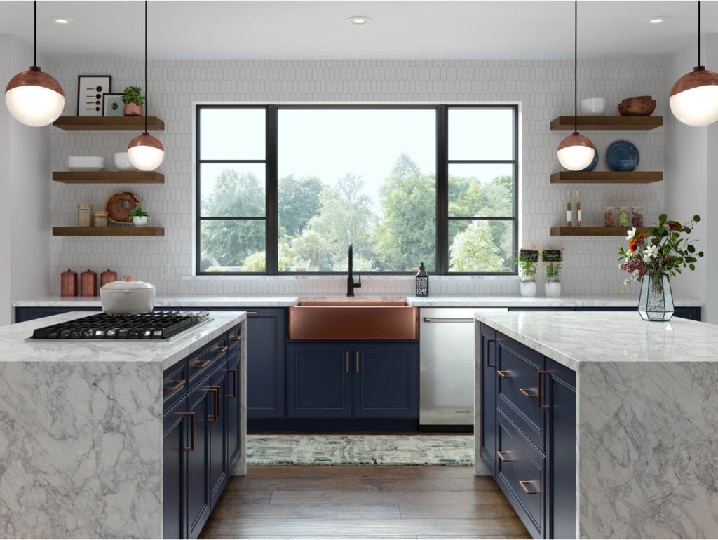 Double Kitchen island design