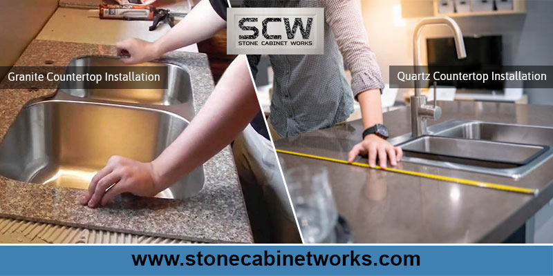 Quartz vs Granite Countertops Installation