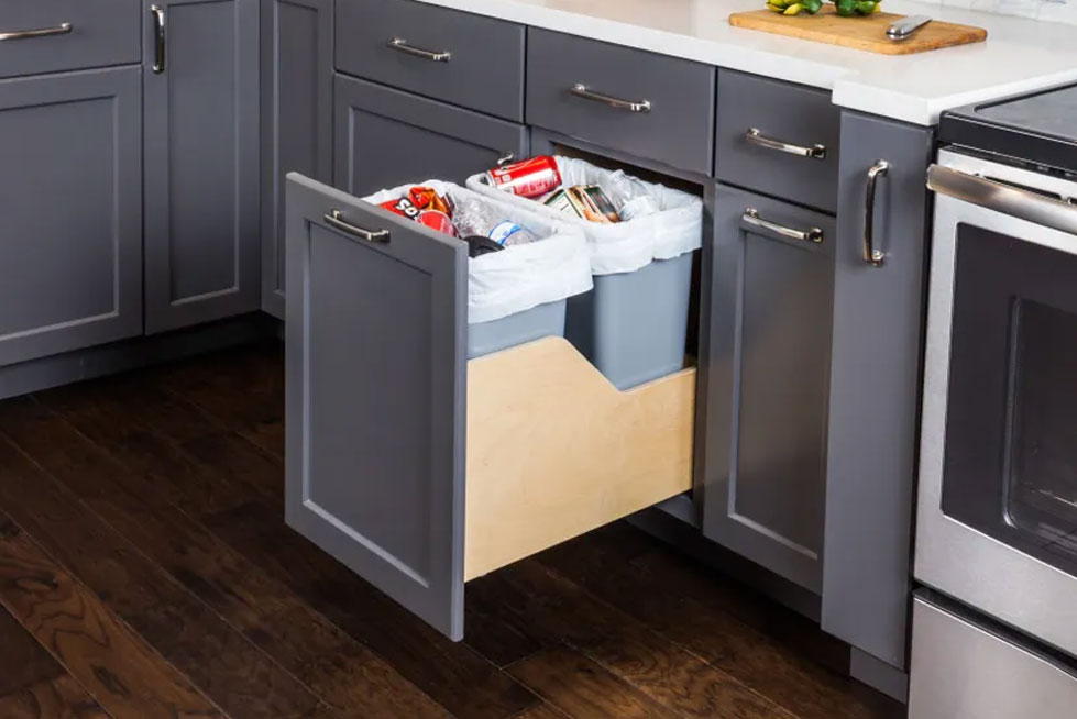 Waste container organizers